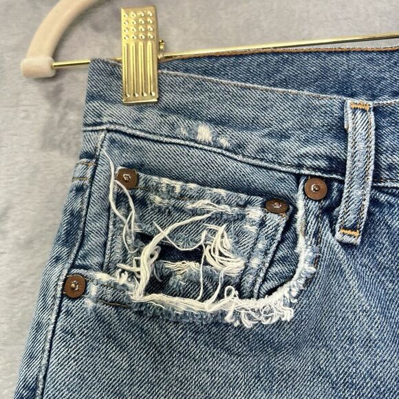 Agolde Jeans‎ 26 Feel Good Jamie Distressed Organic Cotton High Rise Button Fly - Picture 5 of 16